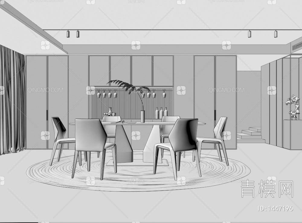 餐厅3D模型下载【ID:1447196】
