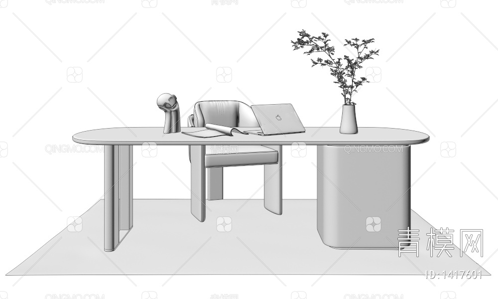 书桌椅3D模型下载【ID:1417601】