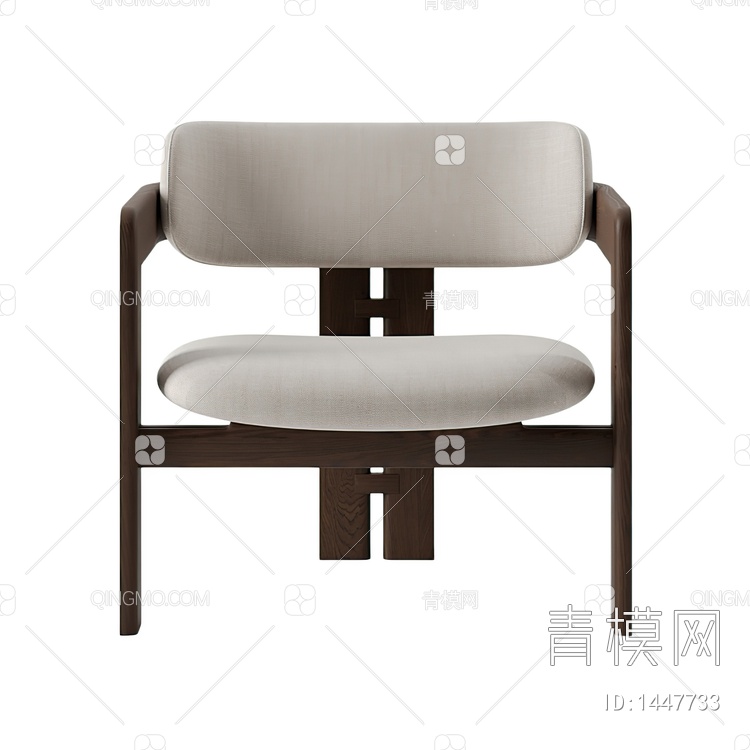 布艺休闲椅子3D模型下载【ID:1447733】