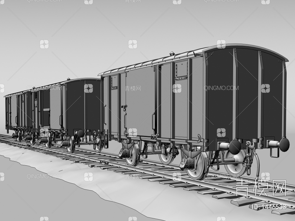 火车车厢3D模型下载【ID:1446533】