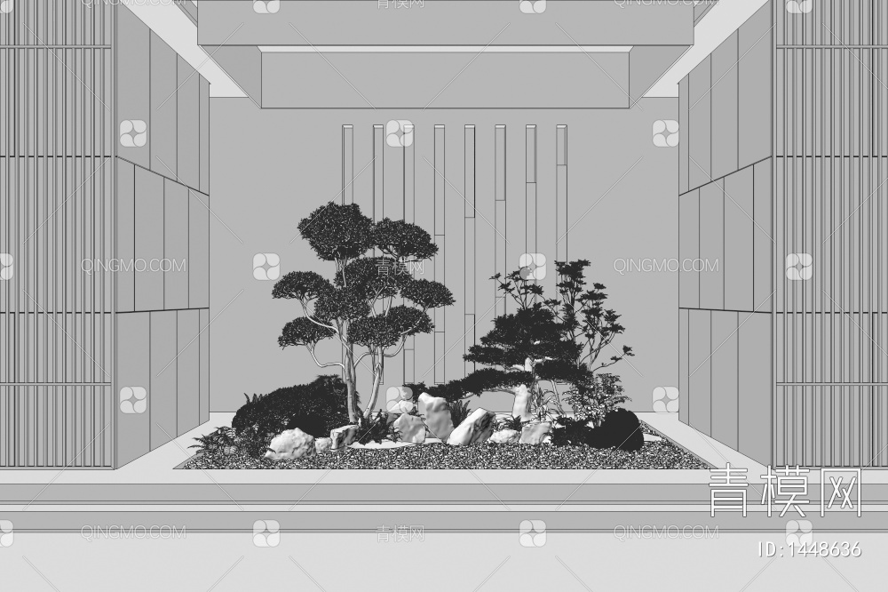 植物景观3D模型下载【ID:1448636】