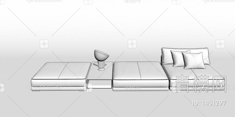 多人沙发3D模型下载【ID:1451297】
