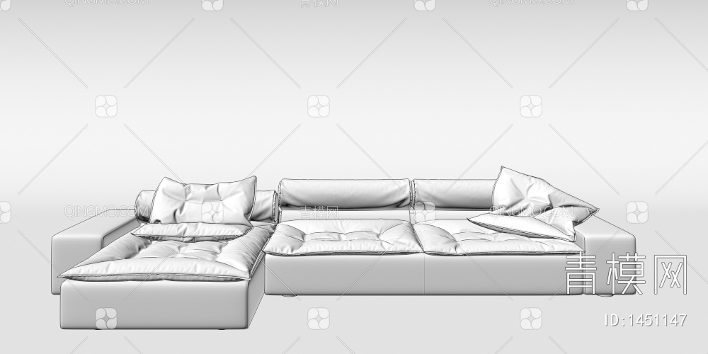 多人沙发3D模型下载【ID:1451147】