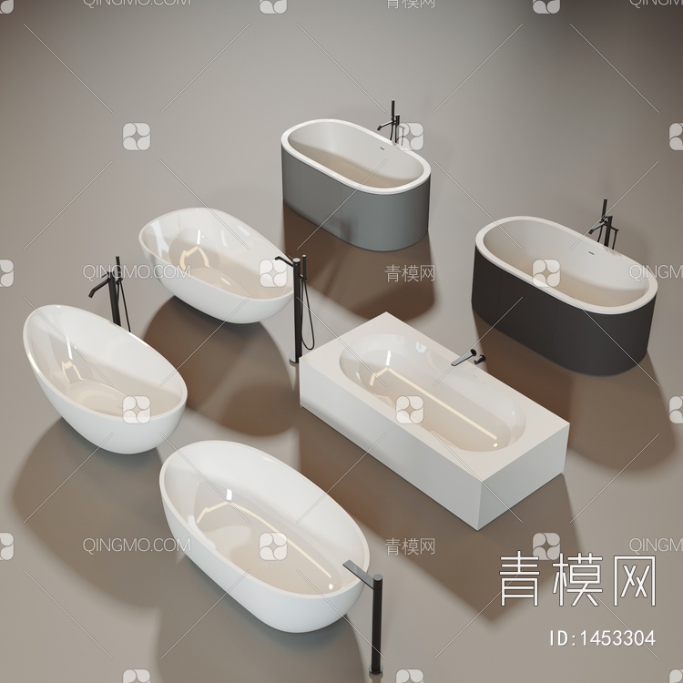 浴缸3D模型下载【ID:1453304】