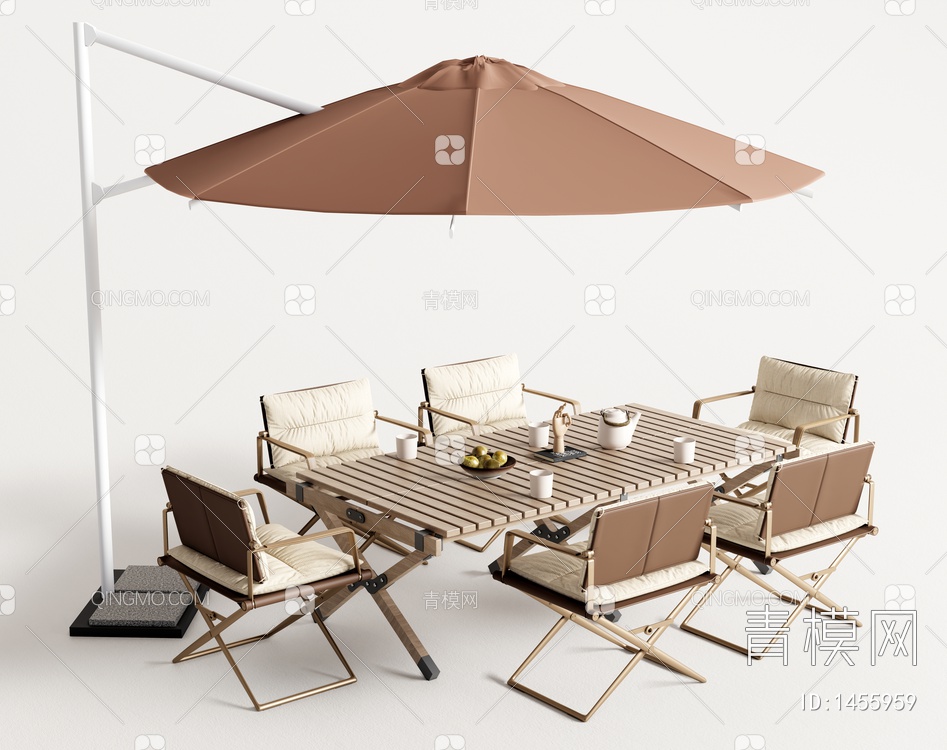 户外桌椅 露营桌椅 折叠椅3D模型下载【ID:1455959】