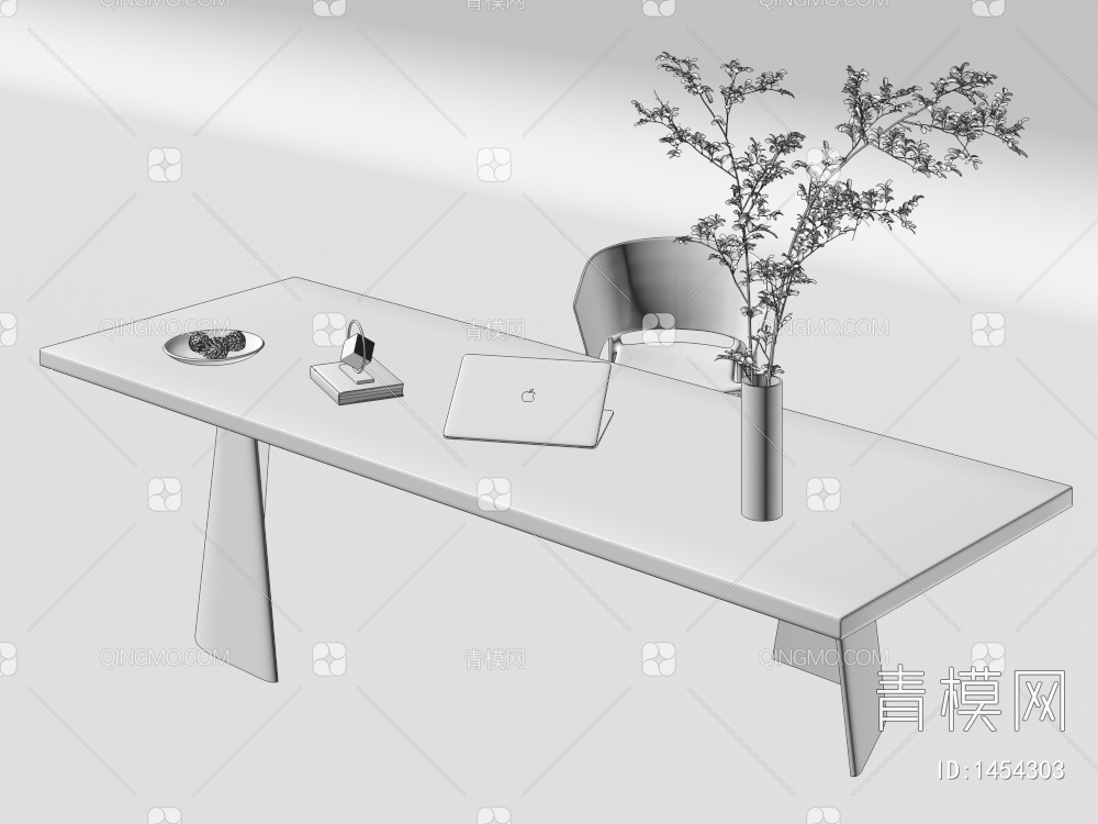 书桌椅3D模型下载【ID:1454303】