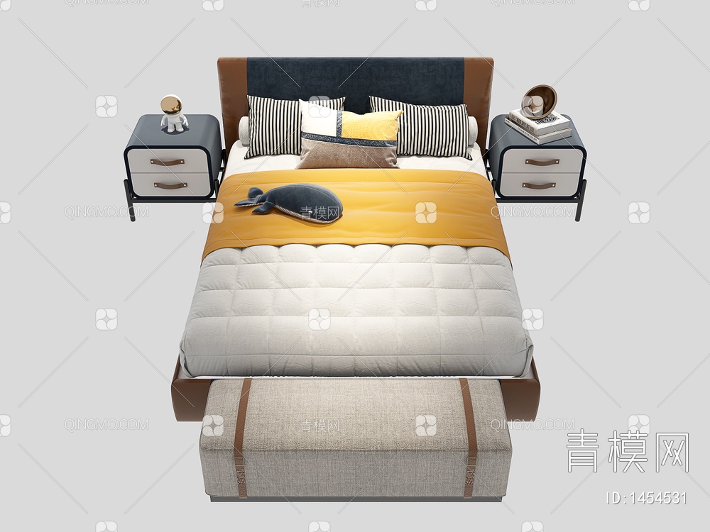 儿童床3D模型下载【ID:1454531】
