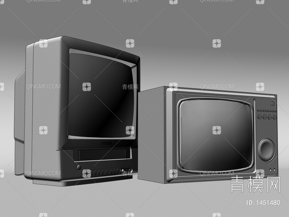 电视机3D模型下载【ID:1451480】