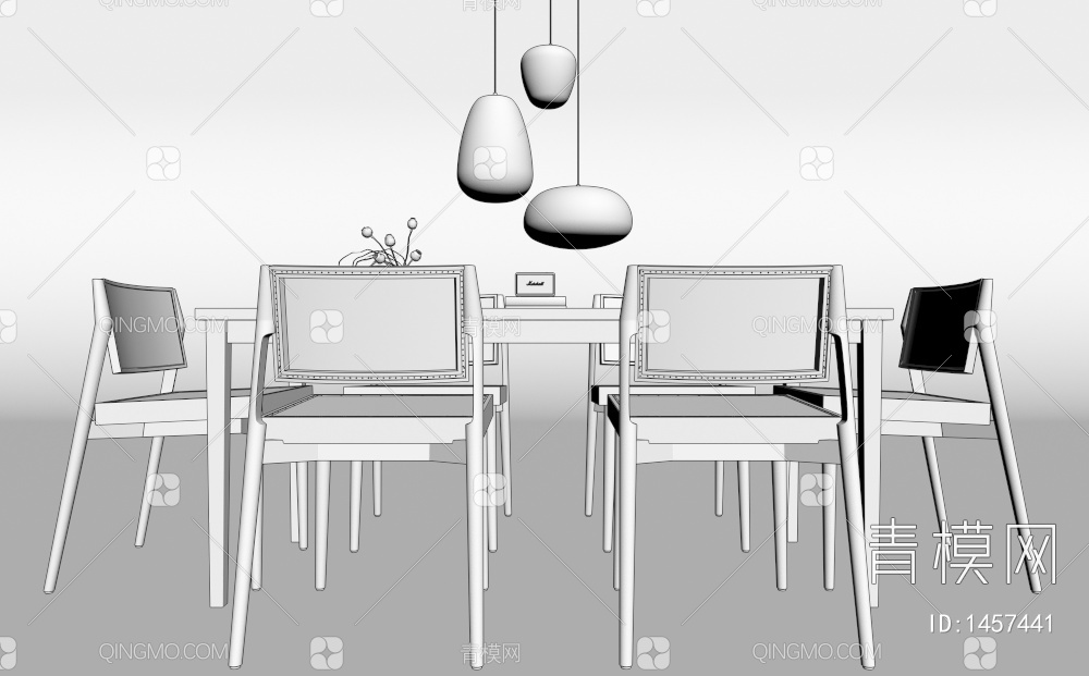餐桌椅3D模型下载【ID:1457441】
