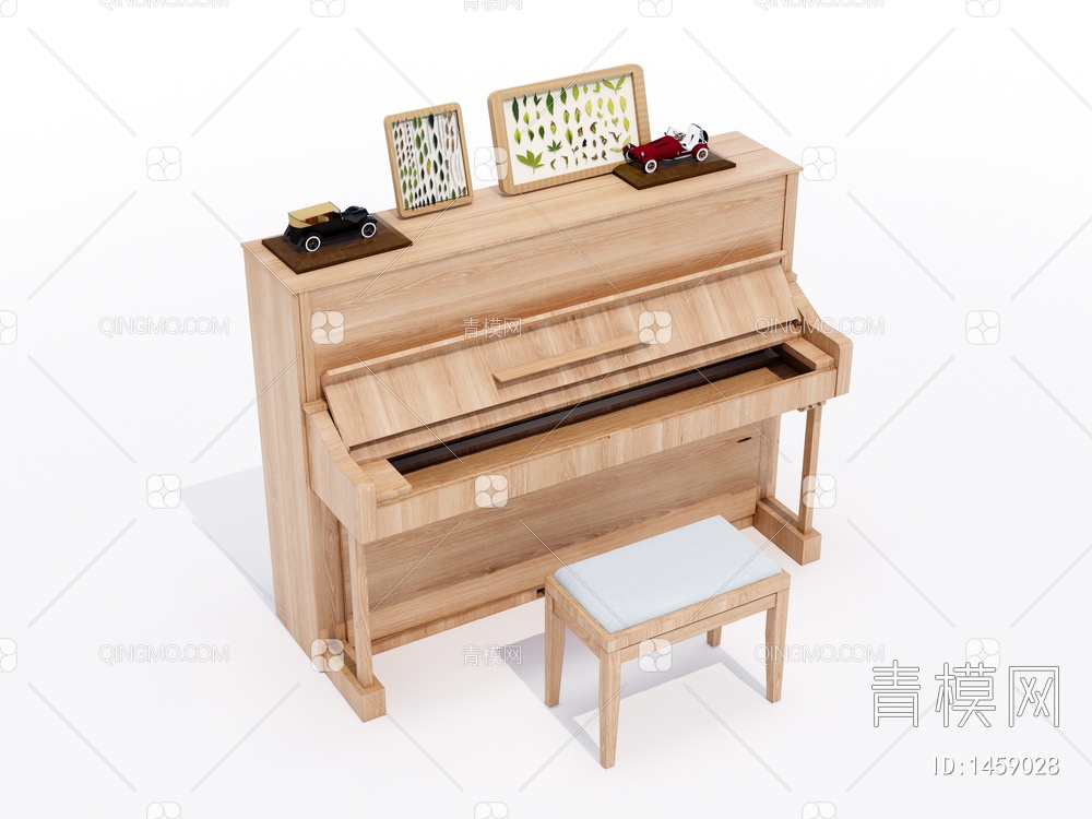 实木钢琴乐器SU模型下载【ID:1459028】