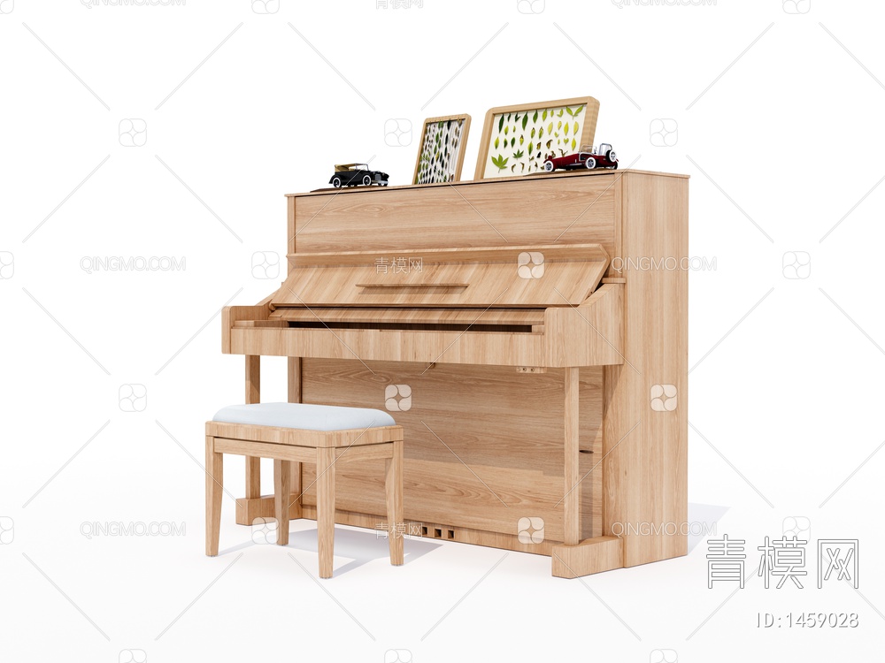 实木钢琴乐器SU模型下载【ID:1459028】