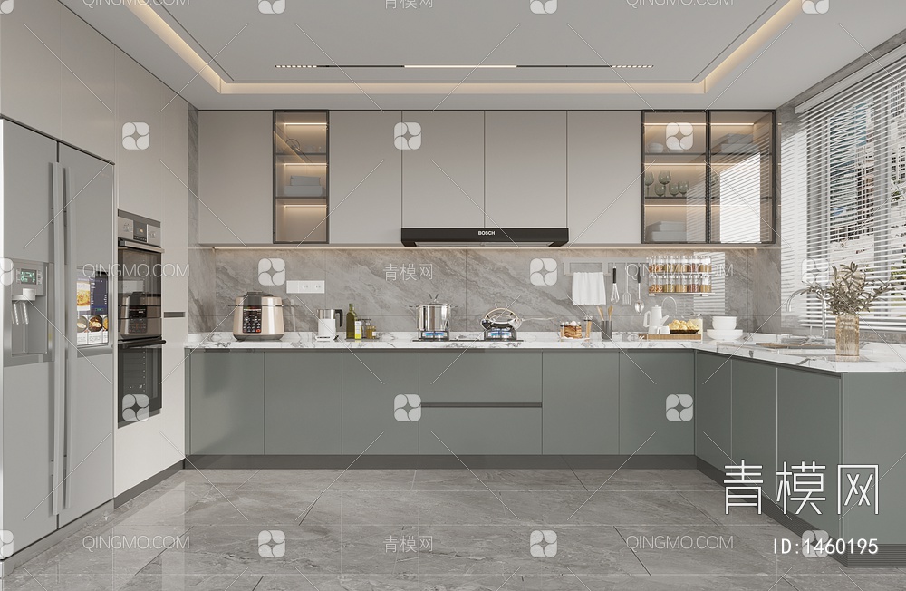 厨房，家居厨房3D模型下载【ID:1460195】