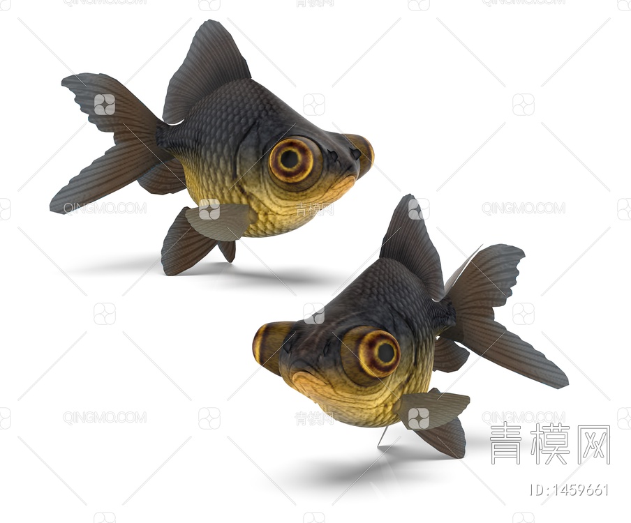 海洋动物 金鱼3D模型下载【ID:1459661】