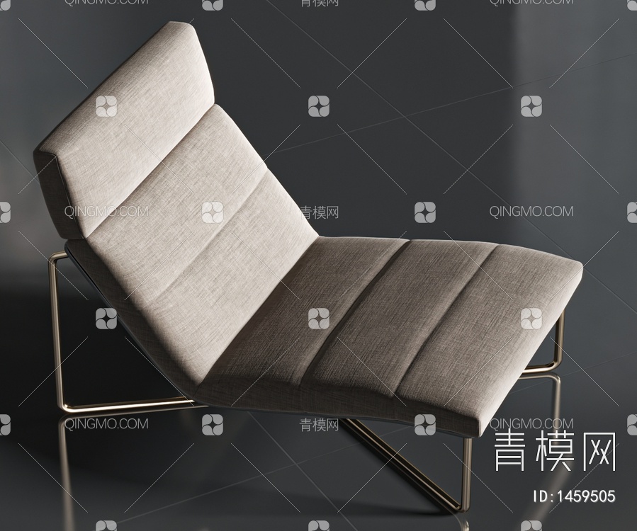 躺椅3D模型下载【ID:1459505】