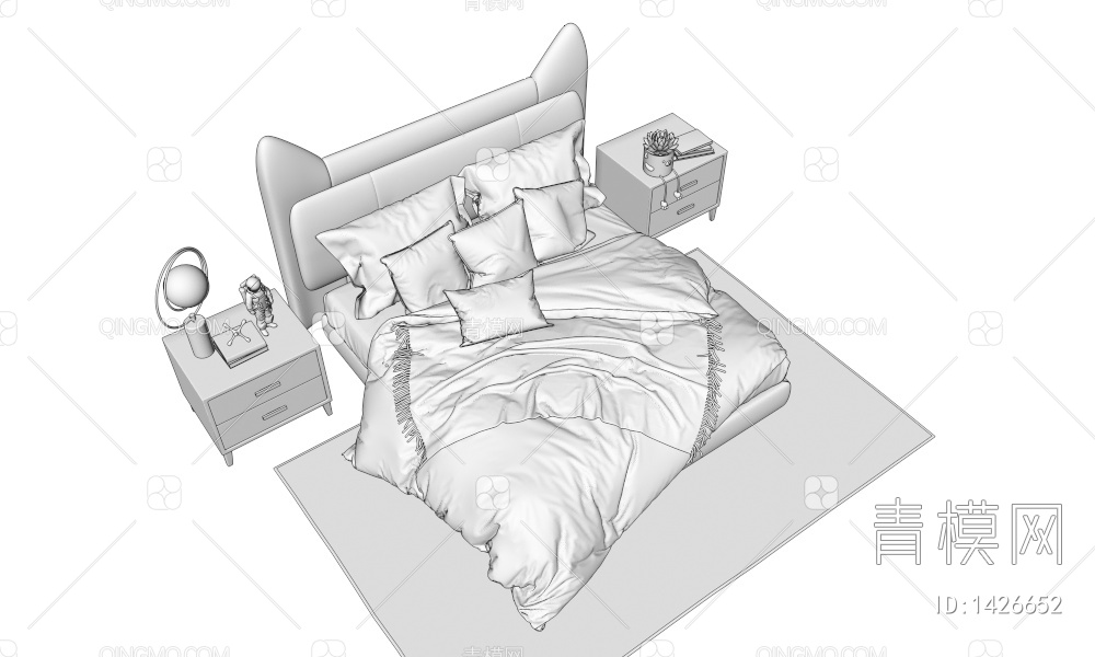 儿童床3D模型下载【ID:1426652】