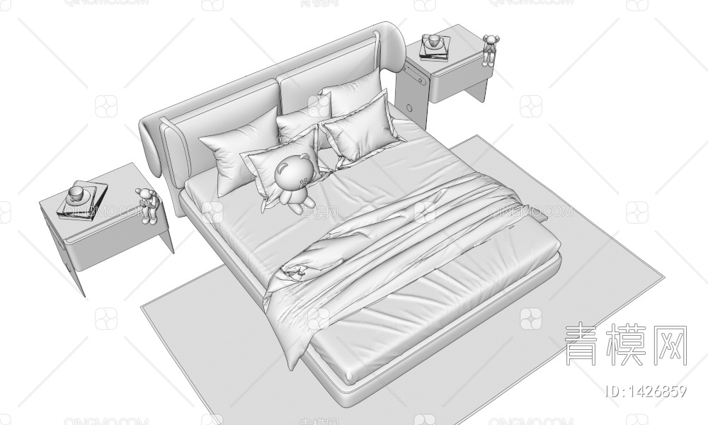 儿童床3D模型下载【ID:1426859】