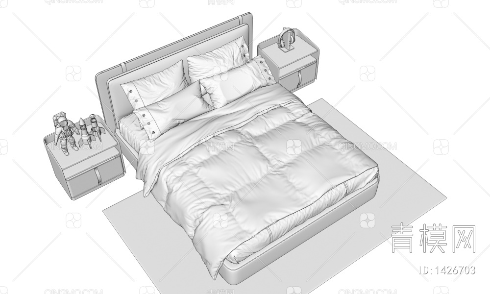 儿童床3D模型下载【ID:1426703】
