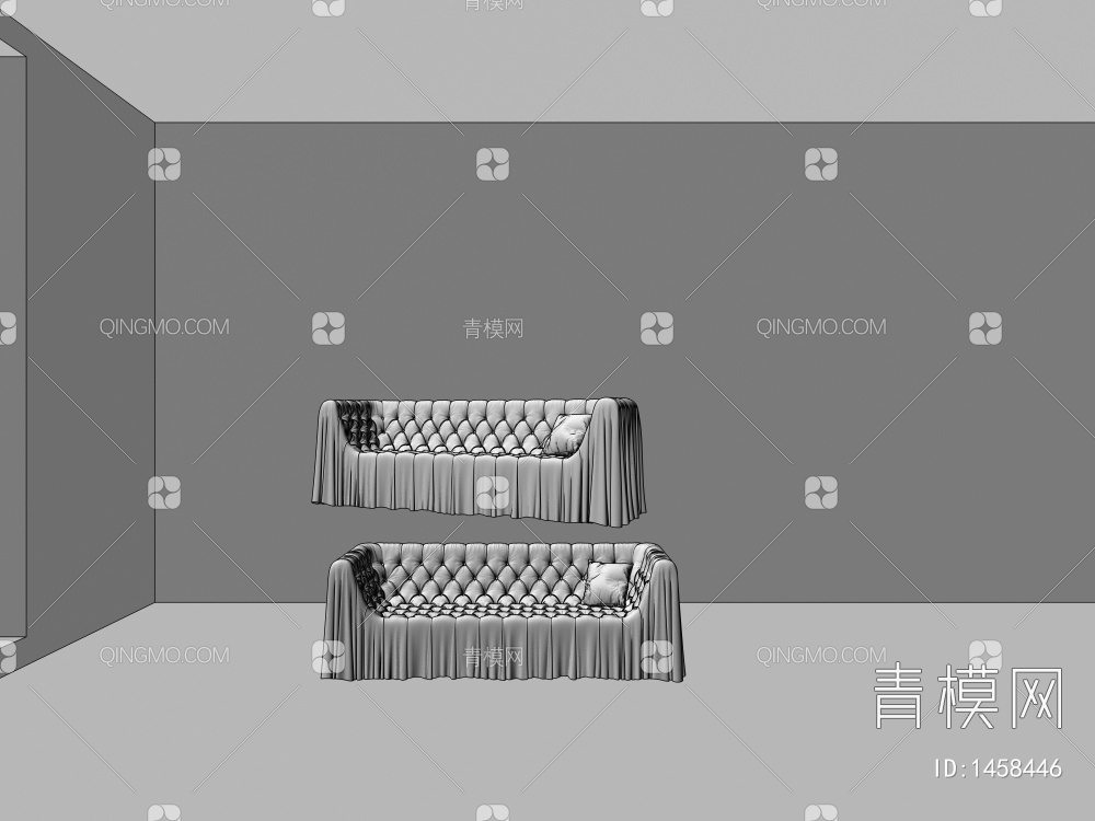 多人沙发3D模型下载【ID:1458446】
