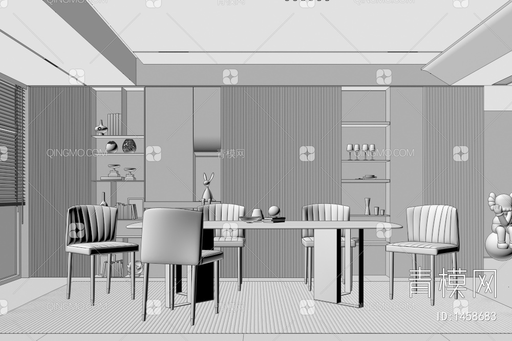 餐厅3D模型下载【ID:1458683】
