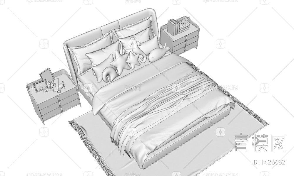 儿童床3D模型下载【ID:1426682】