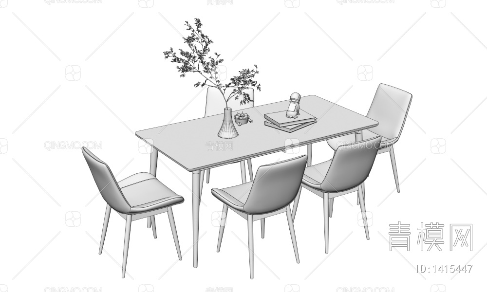 餐桌椅3D模型下载【ID:1415447】