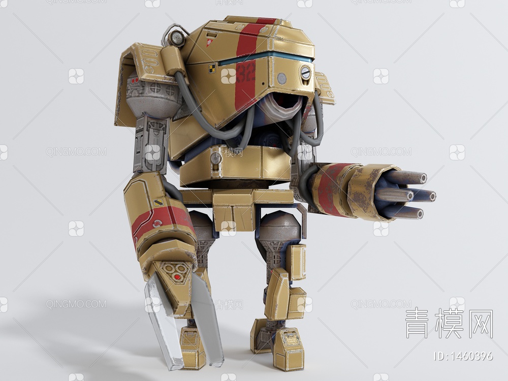 战争机甲3D模型下载【ID:1460396】