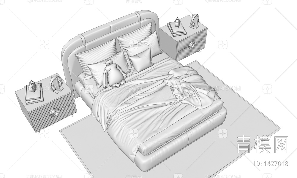 儿童床3D模型下载【ID:1427018】