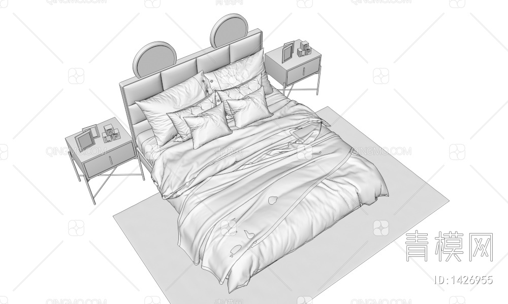 儿童床3D模型下载【ID:1426955】