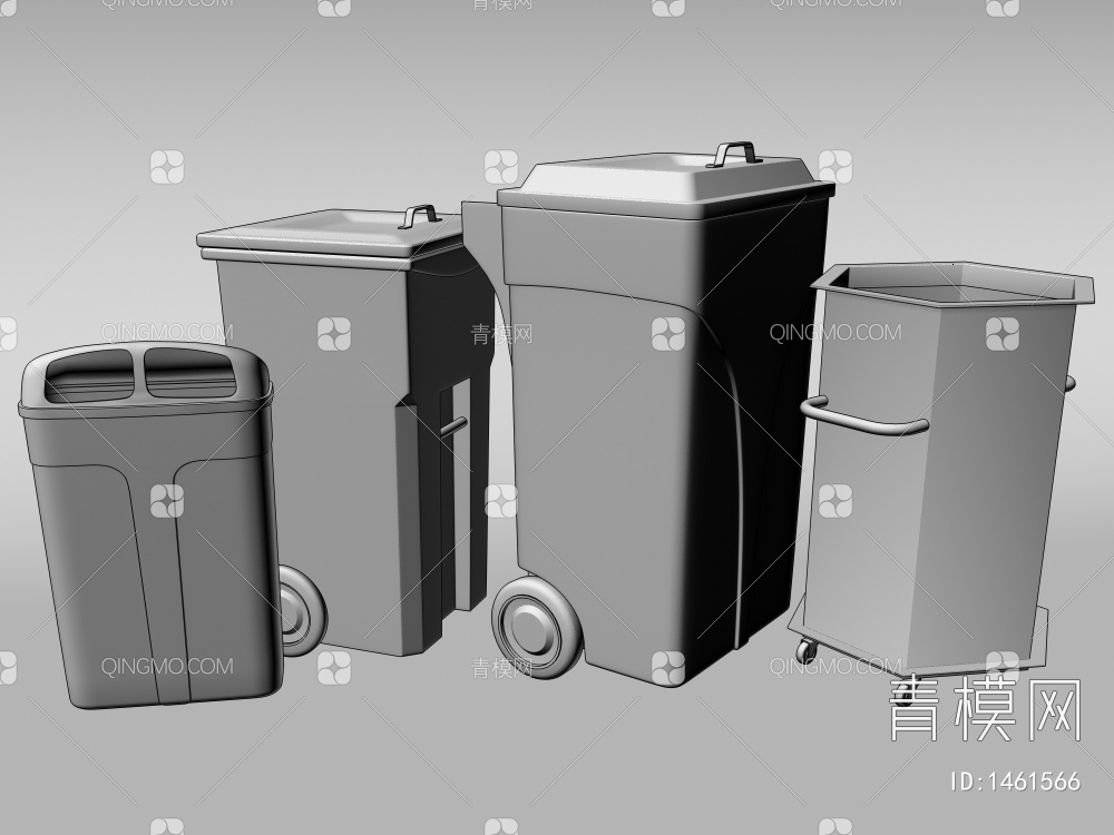 垃圾桶3D模型下载【ID:1461566】