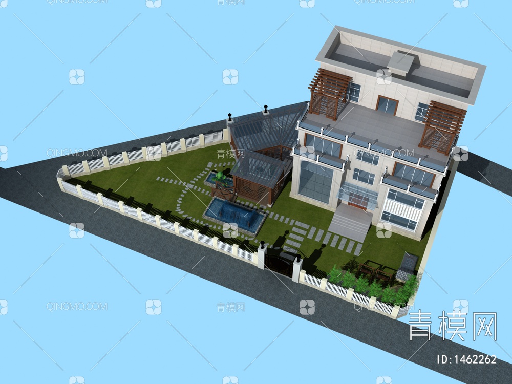 私人住宅3D模型下载【ID:1462262】