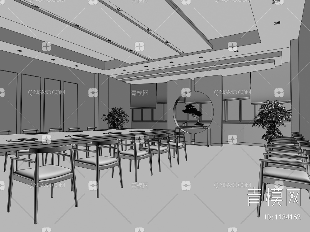 会议室 隔断 会议3D模型下载【ID:1134162】