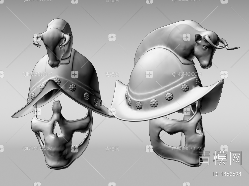 头盔面具3D模型下载【ID:1462694】