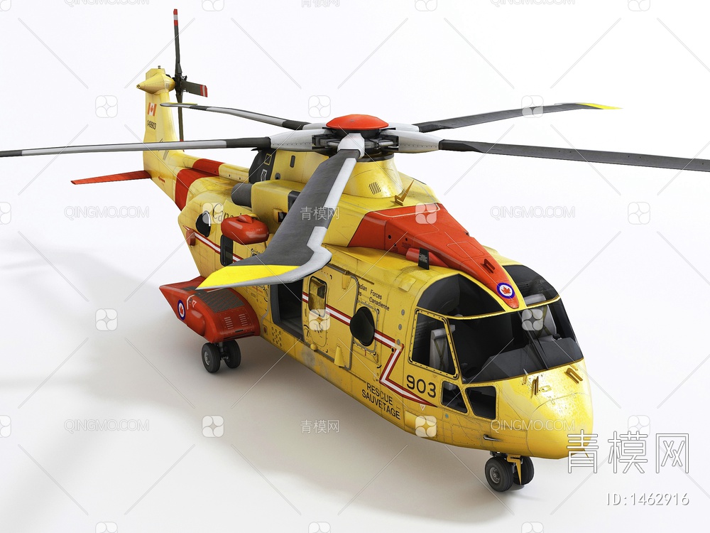 直升机3D模型下载【ID:1462916】