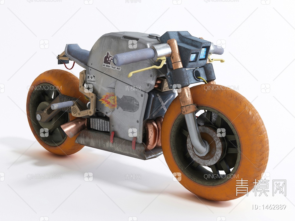 摩托车3D模型下载【ID:1462889】