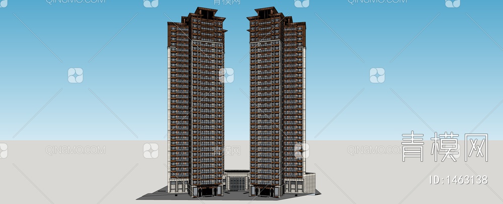 深圳金尊府SU模型下载【ID:1463138】