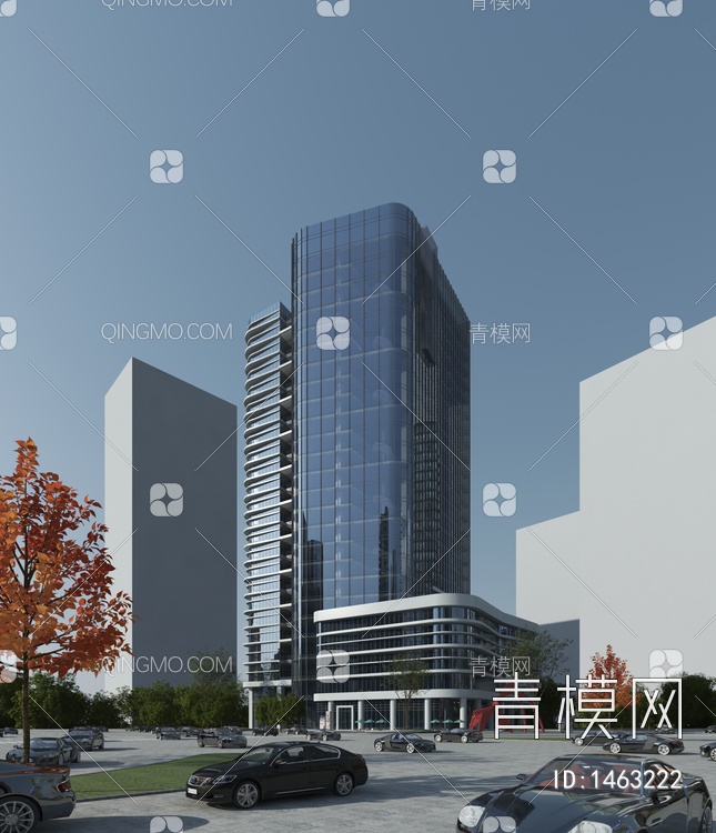 高层办公楼3D模型下载【ID:1463222】