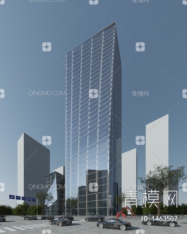 高层办公楼3D模型下载【ID:1463507】