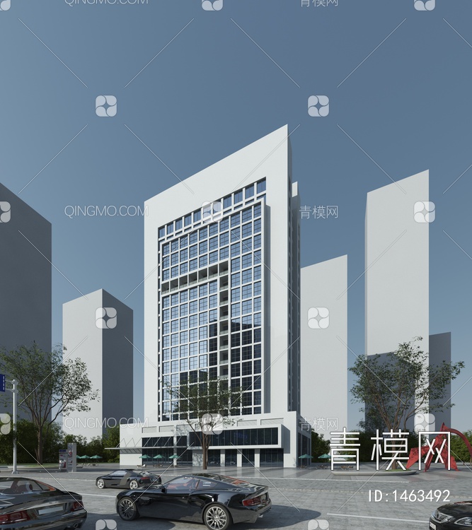 高层办公楼3D模型下载【ID:1463492】