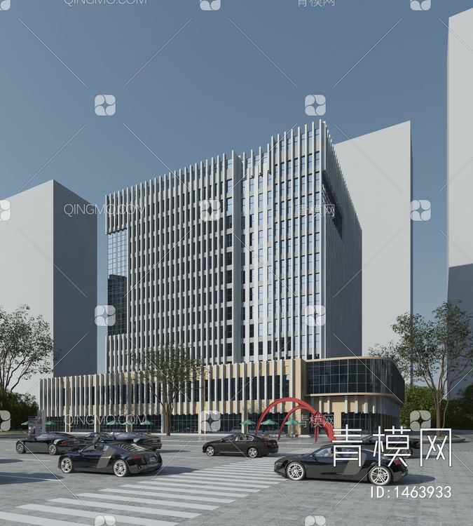 高层办公楼3D模型下载【ID:1463933】