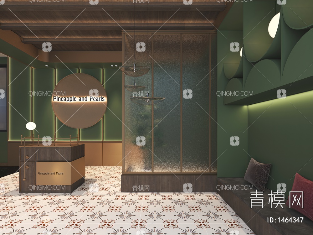 中古风西餐厅3D模型下载【ID:1464347】