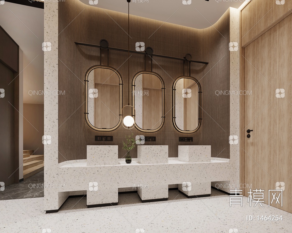 酒店卫生间3D模型下载【ID:1464254】