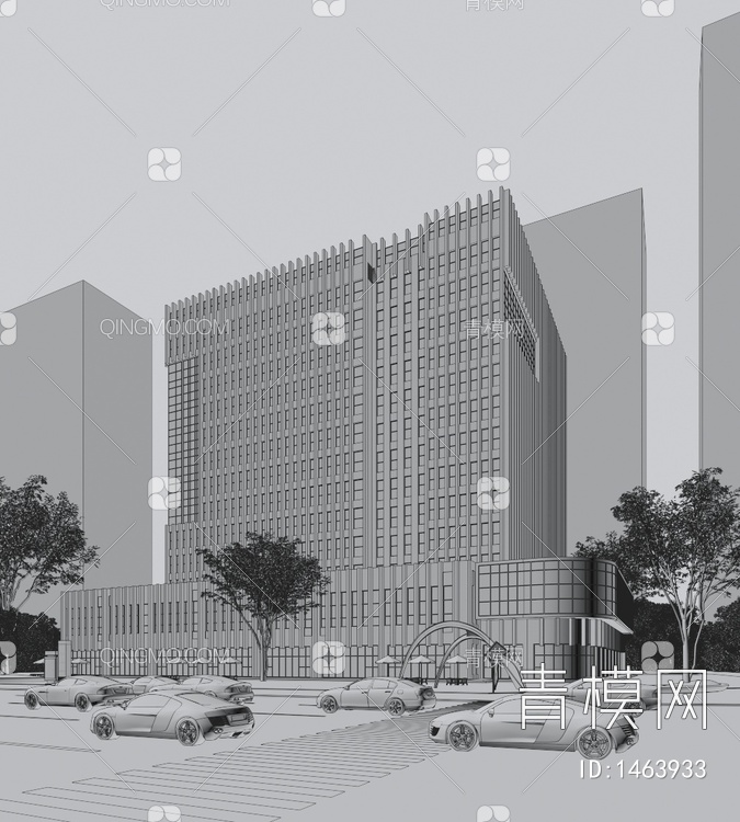 高层办公楼3D模型下载【ID:1463933】