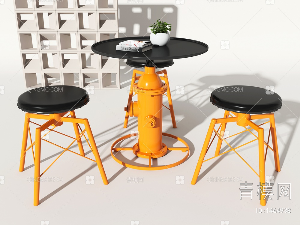 桌椅组合3D模型下载【ID:1464938】