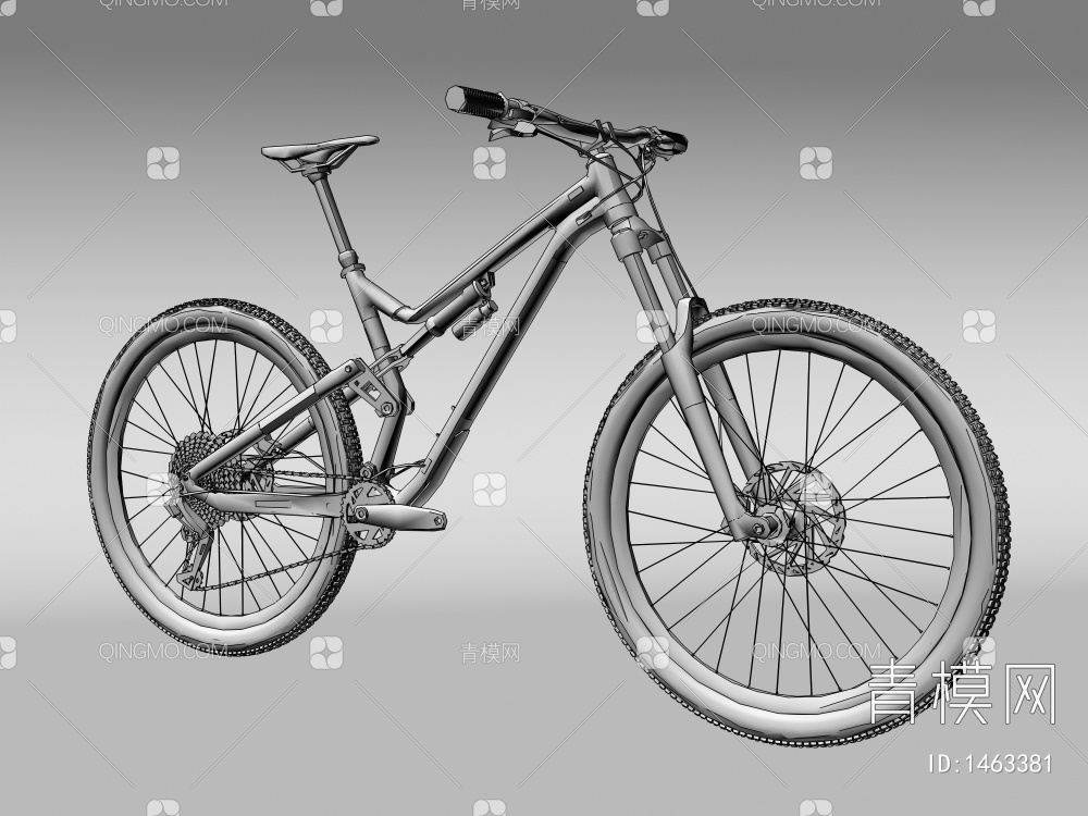 自行车3D模型下载【ID:1463381】