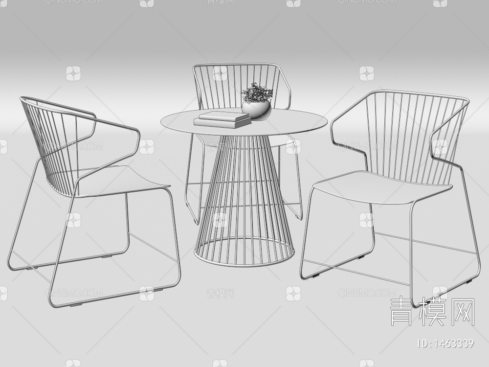 户外休闲桌椅3D模型下载【ID:1463339】
