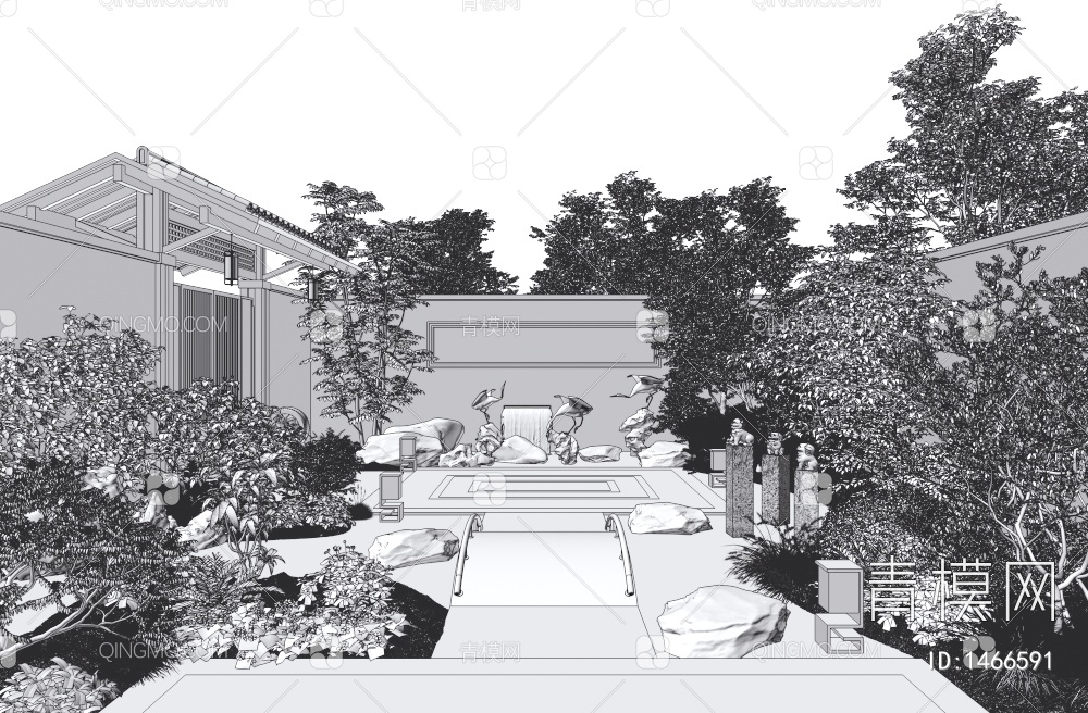 庭院3D模型下载【ID:1466591】