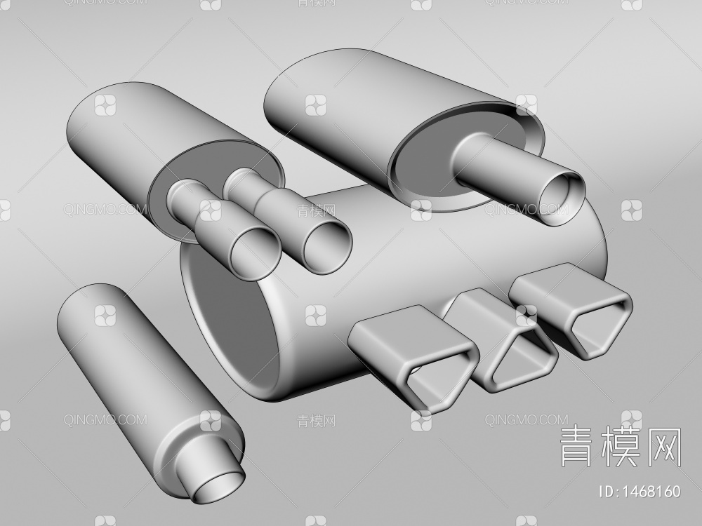 汽车排气管3D模型下载【ID:1468160】
