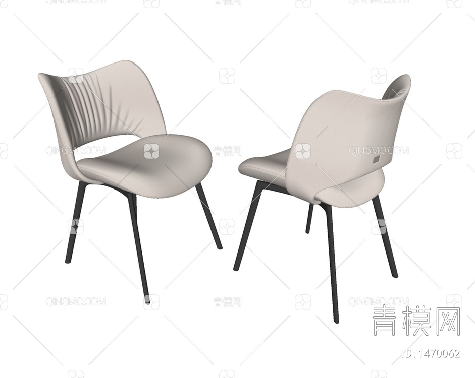 Poltrona 单椅 餐椅SU模型下载【ID:1470062】