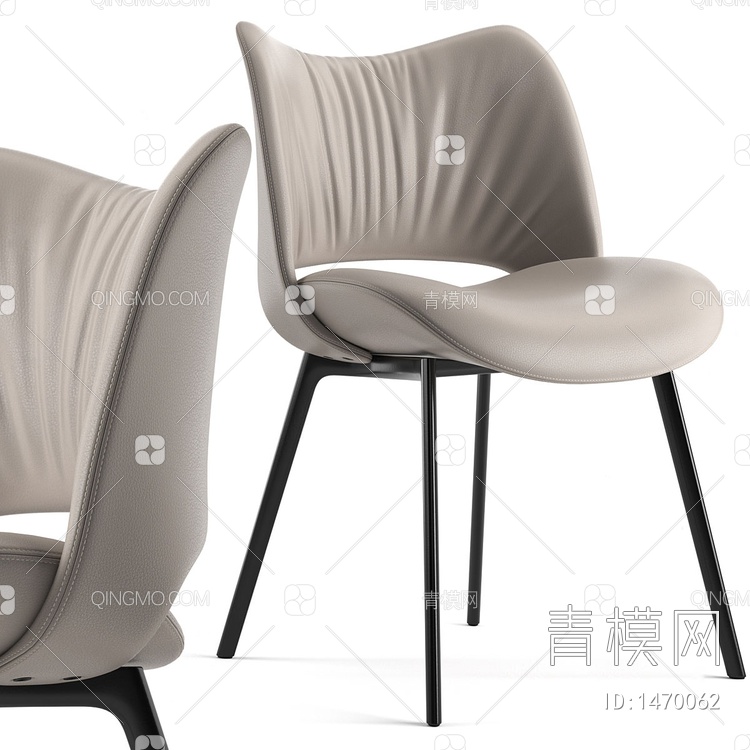 Poltrona 单椅 餐椅SU模型下载【ID:1470062】