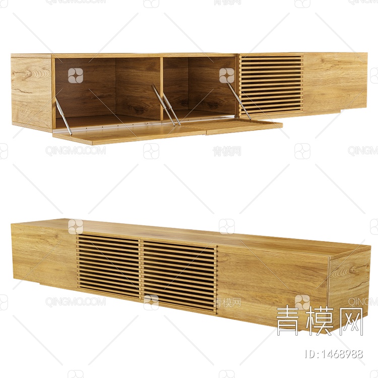 cabinet Levi矮式电视柜3D模型下载【ID:1468988】